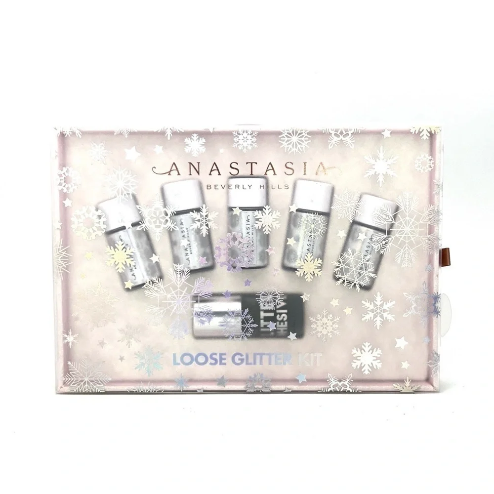 Anastasia Holiday Loose Glitter Kit Eyeshadow Face Hair Body Makeup New NWT